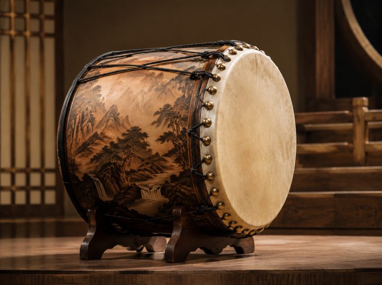 那曲BULO部落山水系列古风鼓